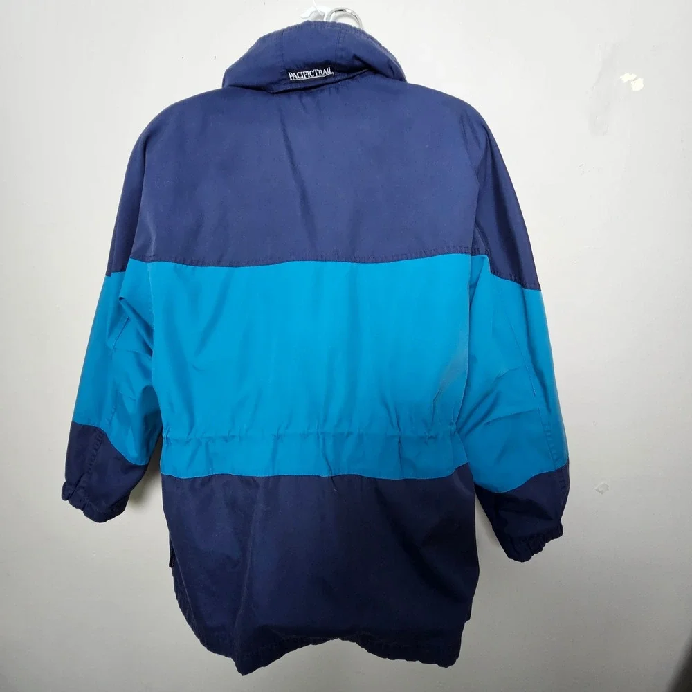 Pacific‎ Trail Mens VTG Colorblock Windbreaker Jacket XL Blue Gorpcore Outdoor